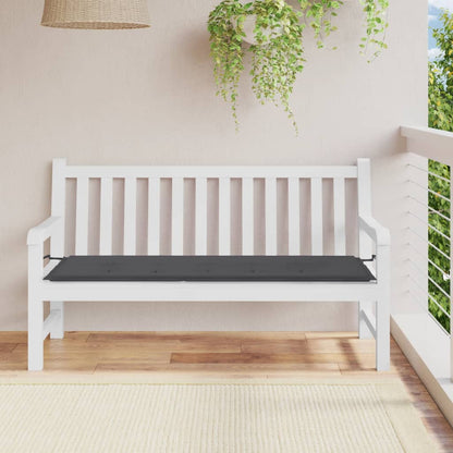 Cuscino per Panca Antracite 150x50x3 cm in Tessuto Oxford - homemem39