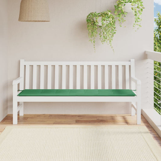 Cuscino per Panca Verde 180x50x3 cm in Tessuto Oxford - homemem39