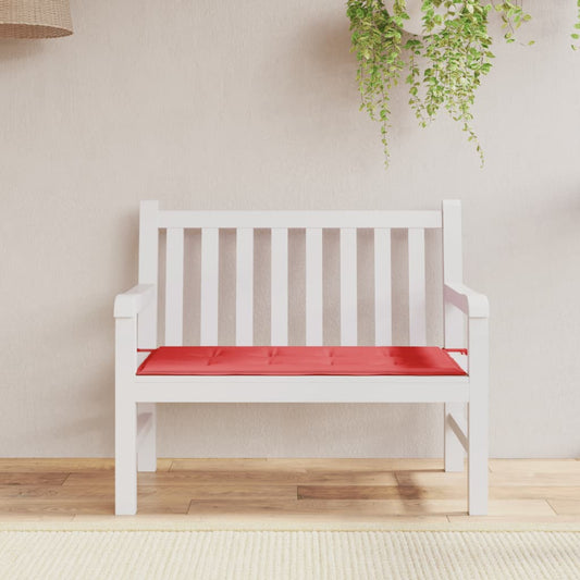 Cuscino per Panca Rosso 100x50x3 cm in Tessuto Oxford - homemem39