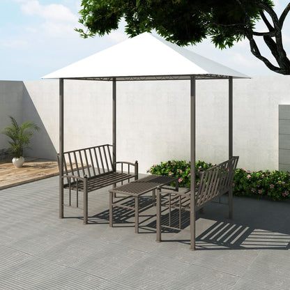 Padiglione da Giardino con Tavolo e Panche 2,5x1,5x2,4 m - homemem39