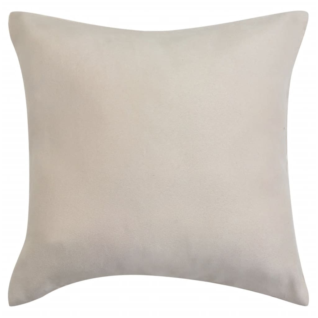 Fodere Cuscini 4 pz 50x50cm Poliestere Scamosciato Beige - homemem39