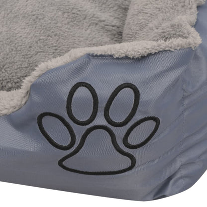 Cuccia per Cani con Cuscino Imbottito Taglia S Grigio - homemem39