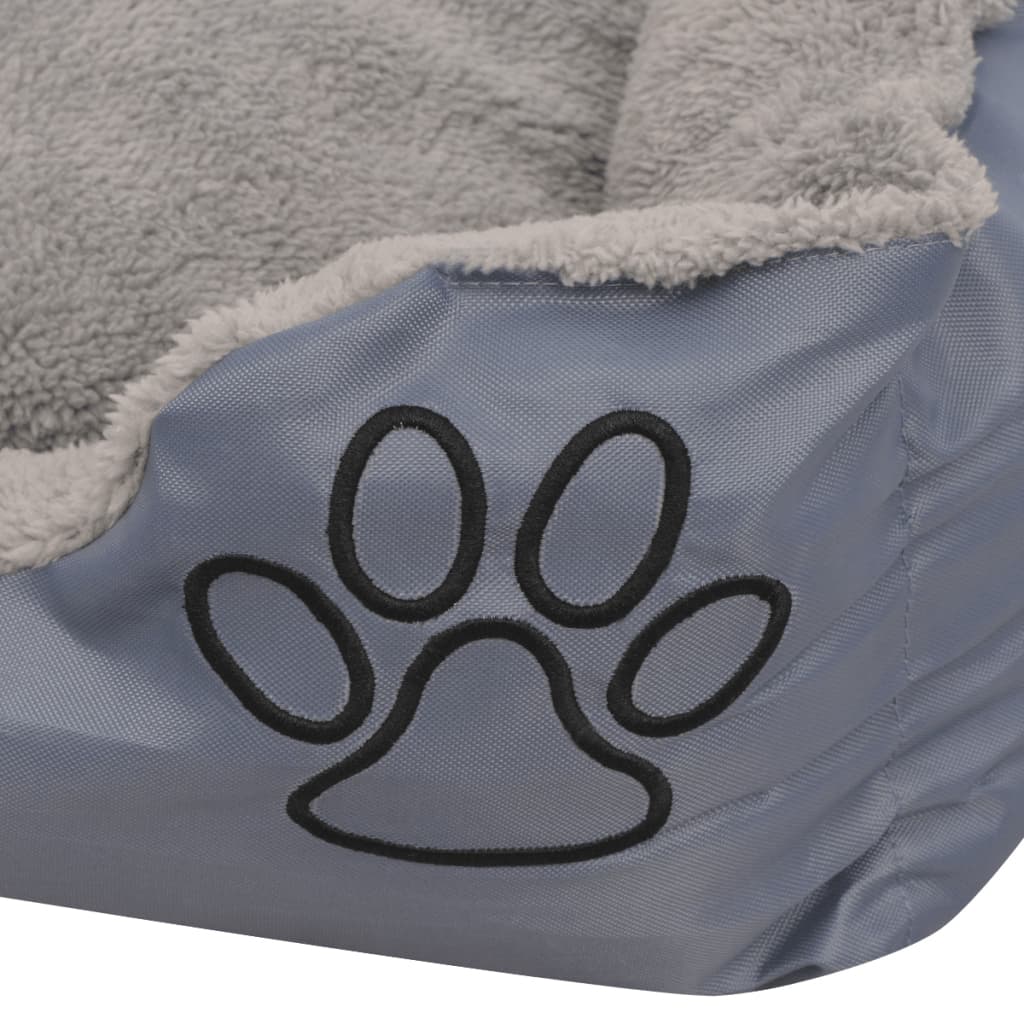 Cuccia per Cani con Cuscino Imbottito Taglia M Grigio - homemem39