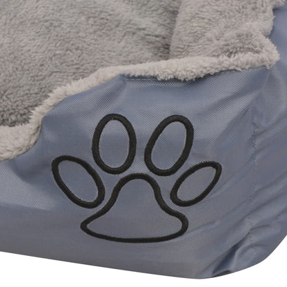 Cuccia per Cani con Cuscino Imbottito Taglia XL Grigio - homemem39