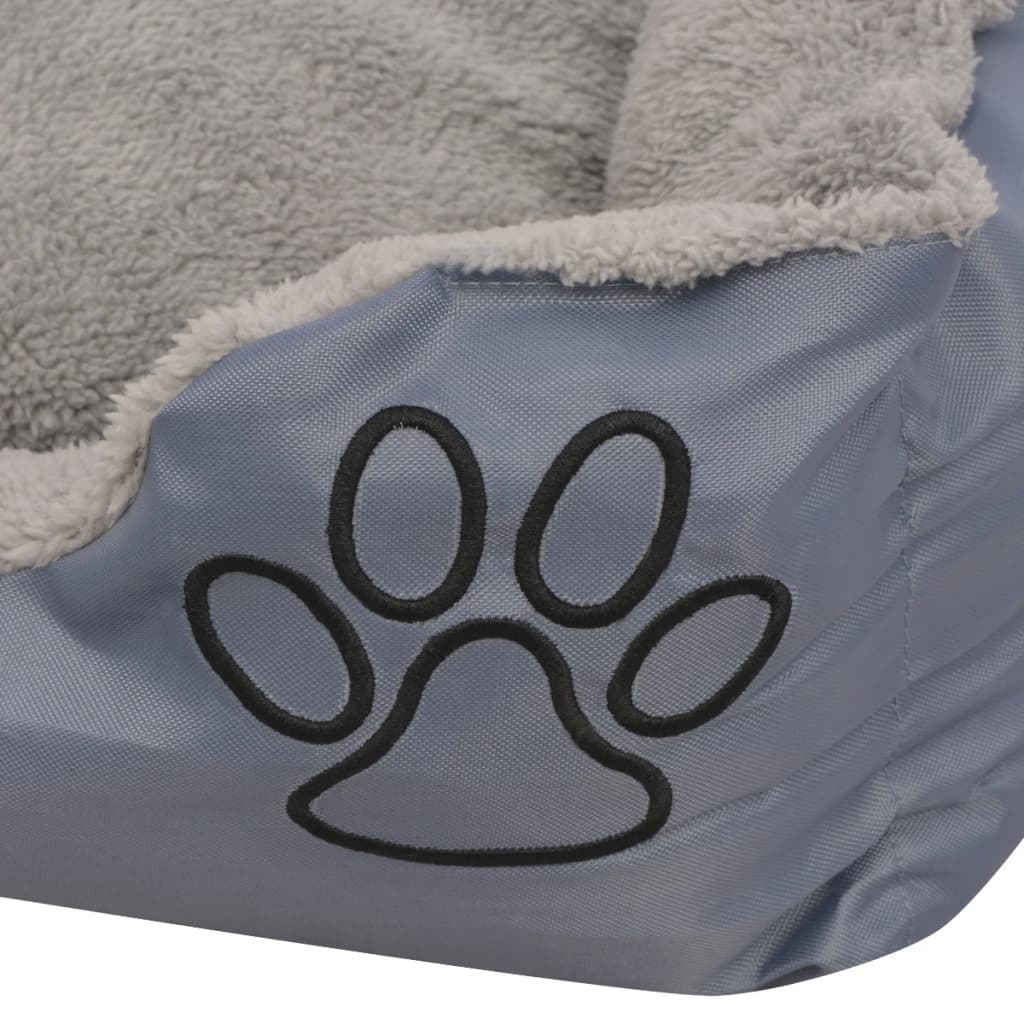 Cuccia per Cani con Cuscino Imbottito Taglia XXL Grigio - homemem39