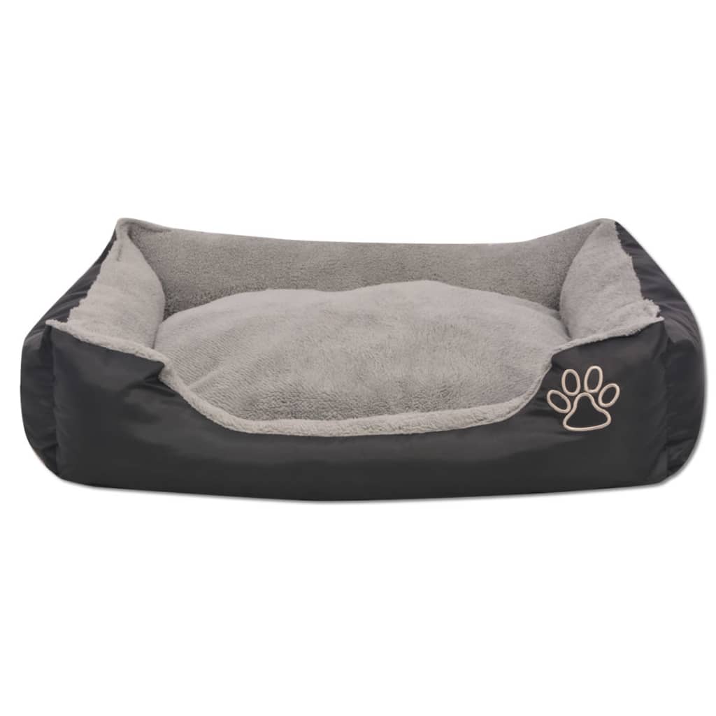 Cuccia per Cani con Cuscino Imbottito Taglia S Nero - homemem39