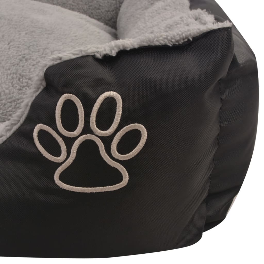 Cuccia per Cani con Cuscino Imbottito Taglia S Nero - homemem39