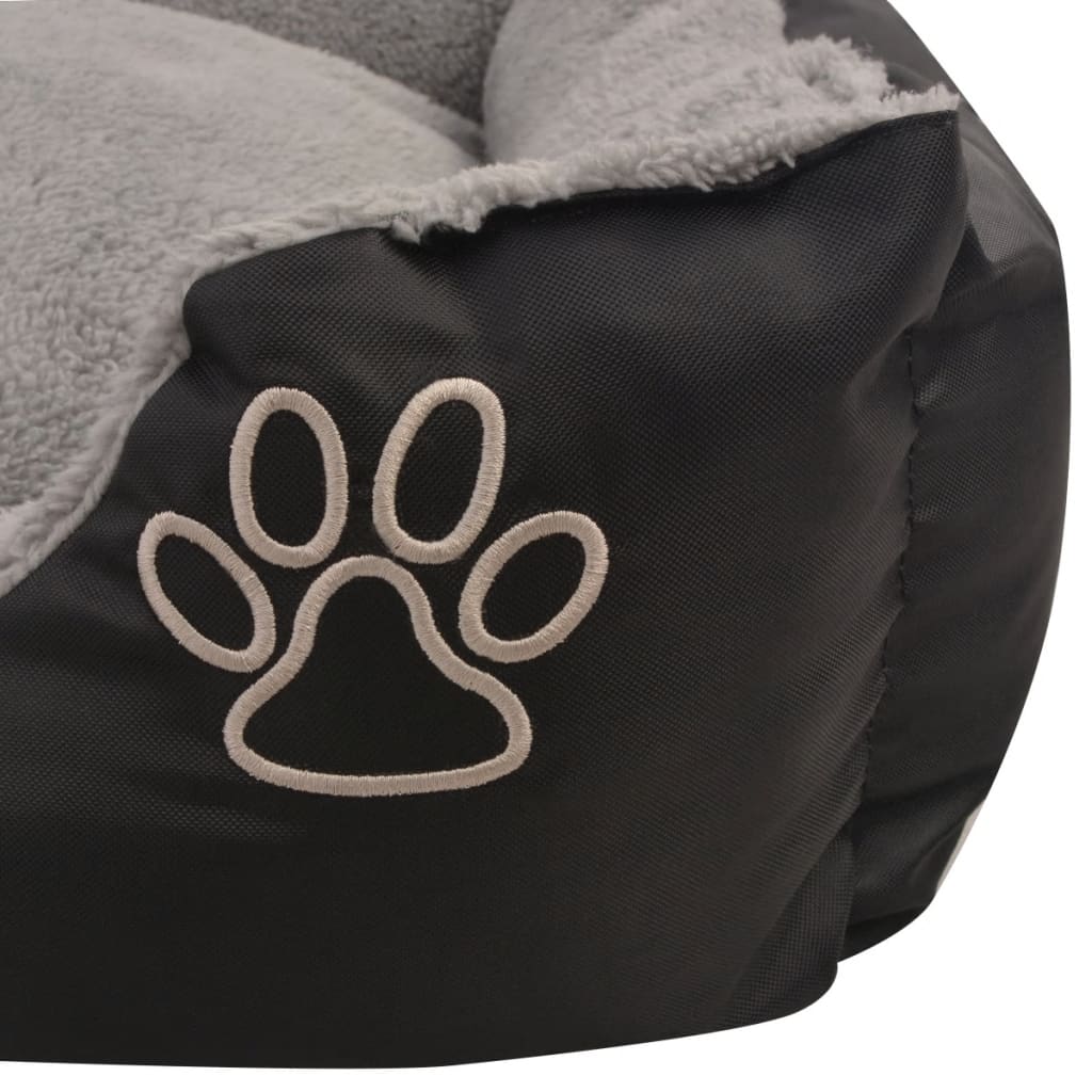 Cuccia per Cani con Cuscino Imbottito Taglia M Nero - homemem39