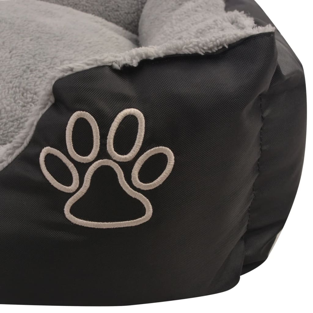 Cuccia per Cani con Cuscino Imbottito Taglia XL Nero - homemem39