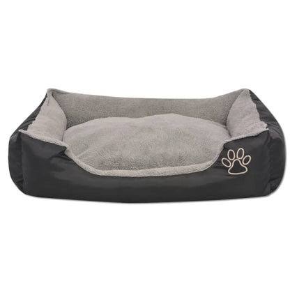 Cuccia per Cani con Cuscino Imbottito Taglia XXL Nero - homemem39