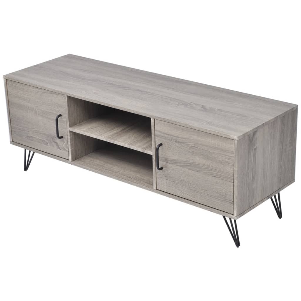 Mobile Porta TV 120x40x45 cm Grigio - homemem39