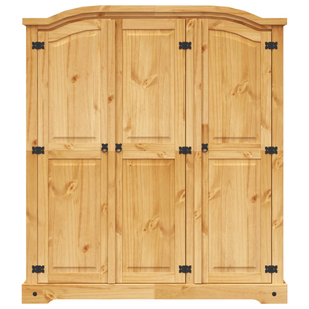 vidaXL Armadio in Legno di Pino Messicano Corona Range 3 Ante - homemem39