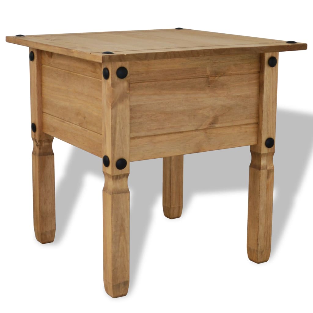 Tavolino in Legno di Pino Messicano Corona Range 53,5x53,5x55cm - homemem39