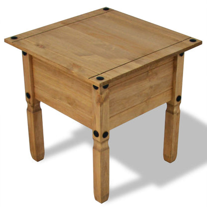 Tavolino in Legno di Pino Messicano Corona Range 53,5x53,5x55cm - homemem39