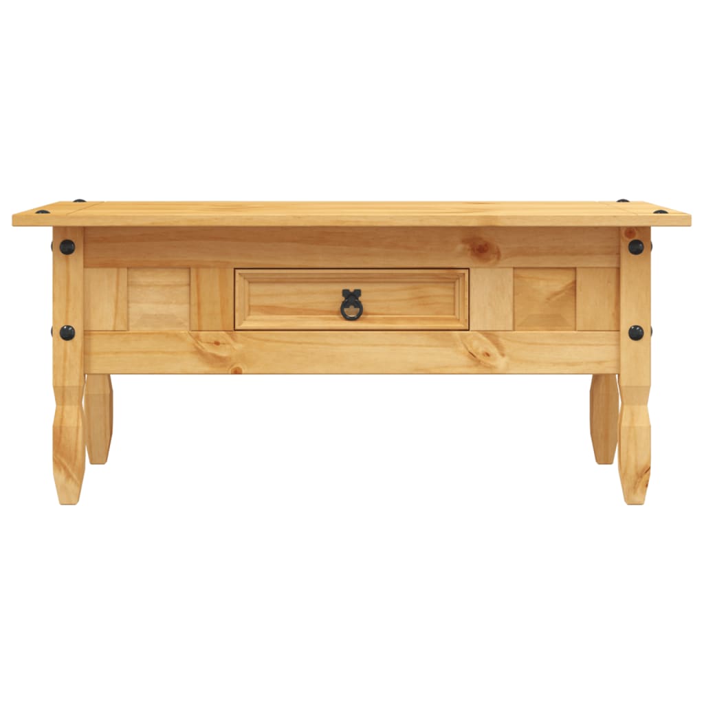 Tavolino da Caffé Legno Pino Messicano Corona Range 100x60x45cm - homemem39