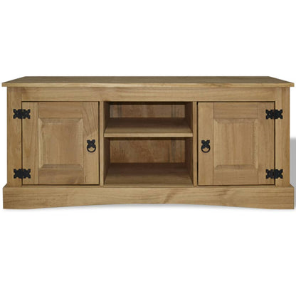 Mobile Porta TV Legno Pino Messicano Corona Range 120x40x52 cm - homemem39