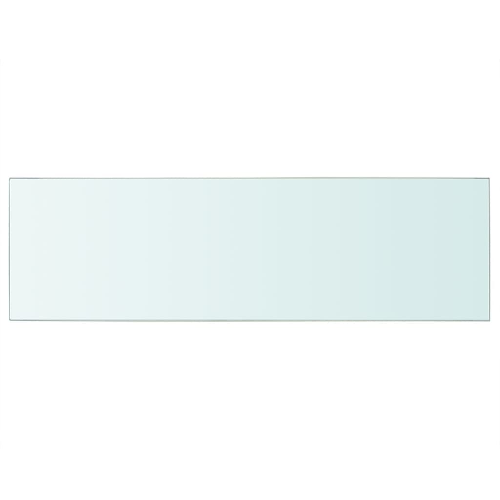 Mensola in Vetro Trasparente 80x25 cm - homemem39