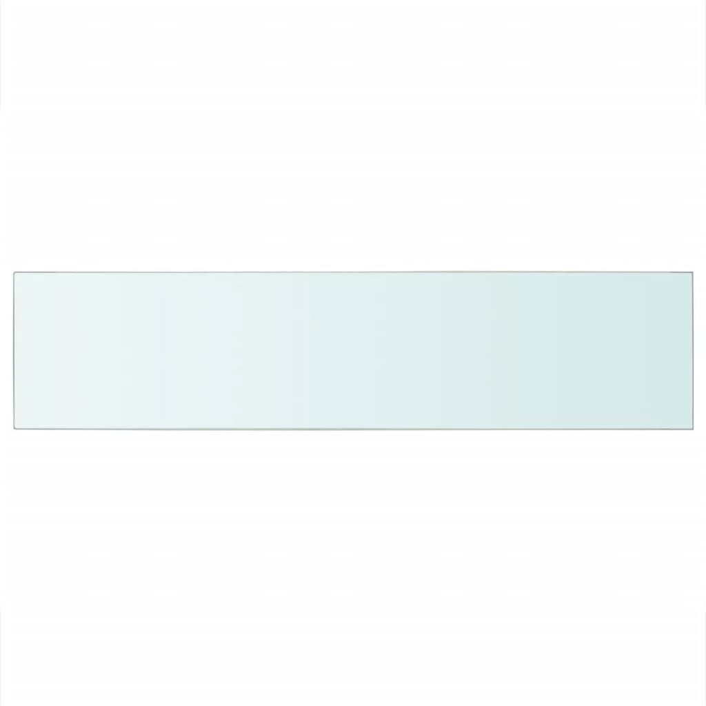 Mensola in Vetro Trasparente 110x25 cm - homemem39