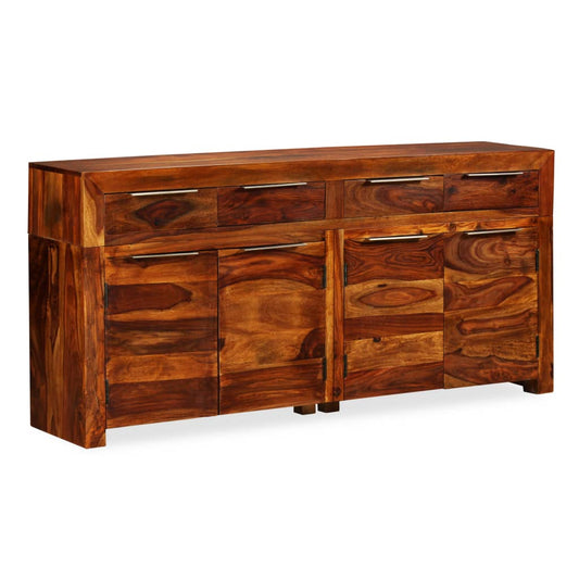 Credenza in Legno Massello di Sheesham 160x35x75 cm - homemem39