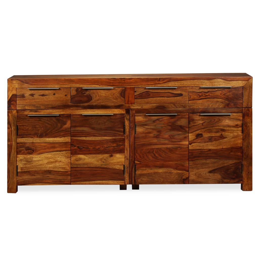 Credenza in Legno Massello di Sheesham 160x35x75 cm - homemem39