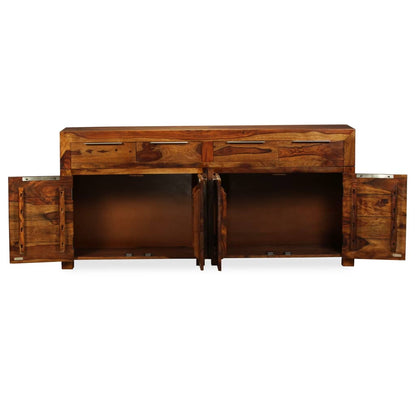 Credenza in Legno Massello di Sheesham 160x35x75 cm - homemem39