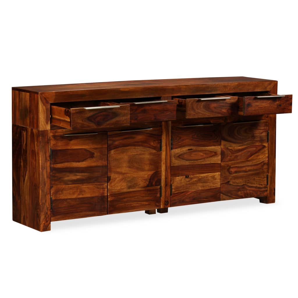 Credenza in Legno Massello di Sheesham 160x35x75 cm - homemem39