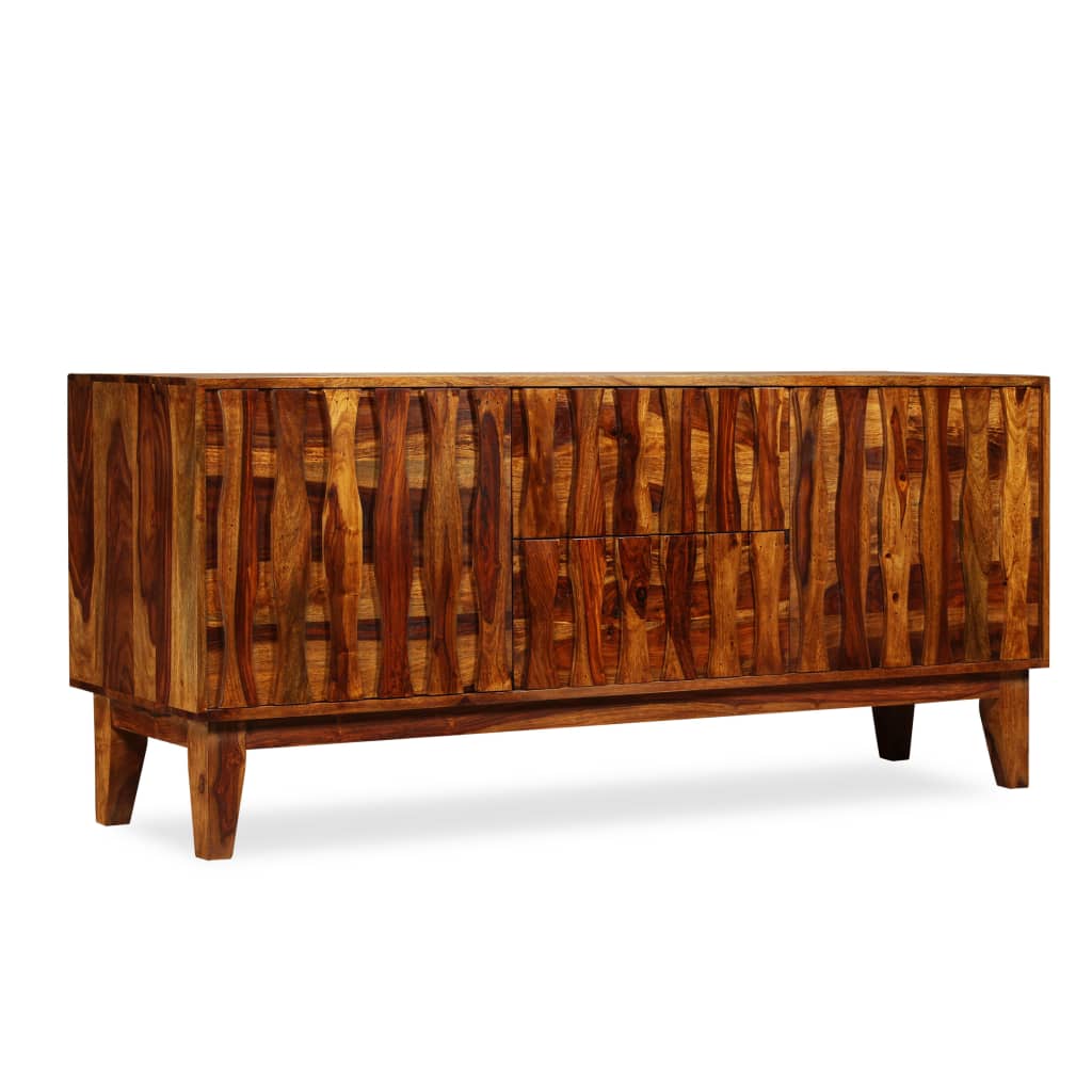 Credenza in Legno Massello di Sheesham 160x45x70 cm - homemem39