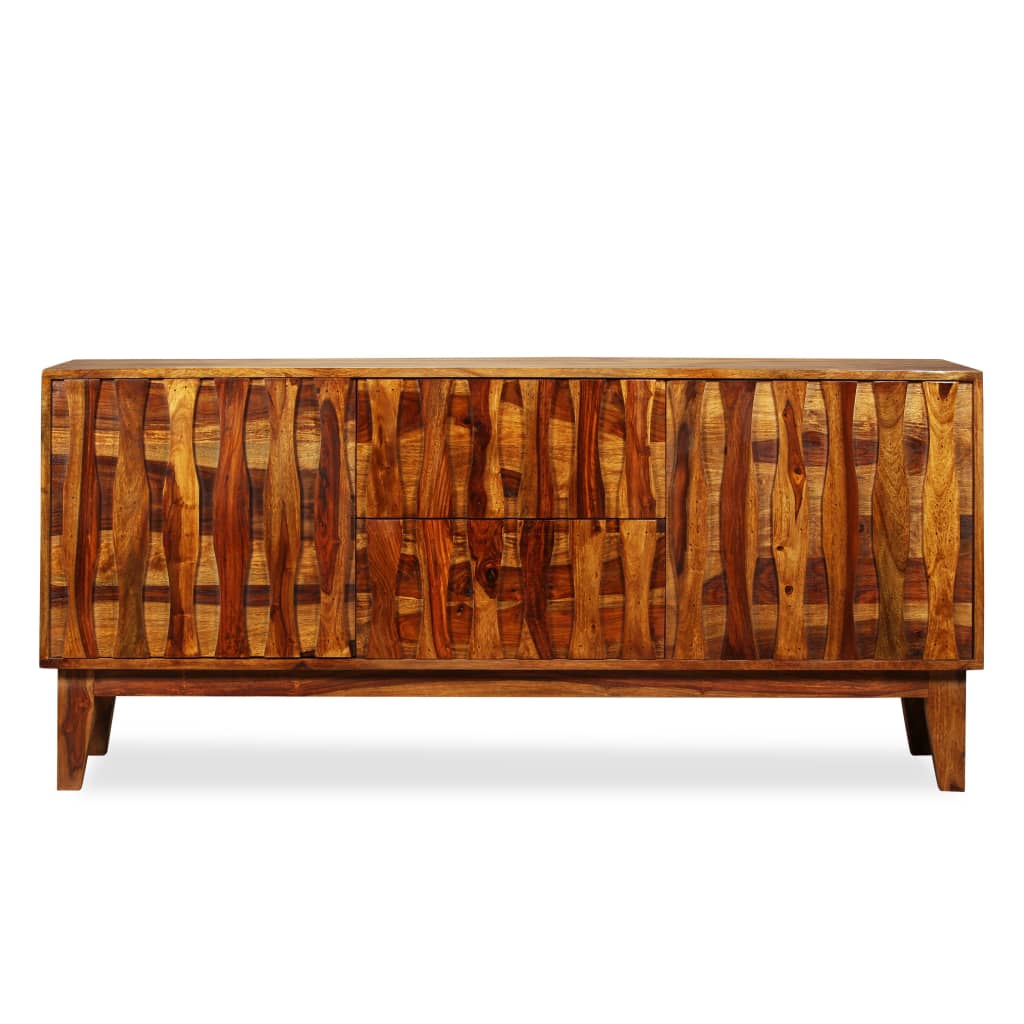 Credenza in Legno Massello di Sheesham 160x45x70 cm - homemem39