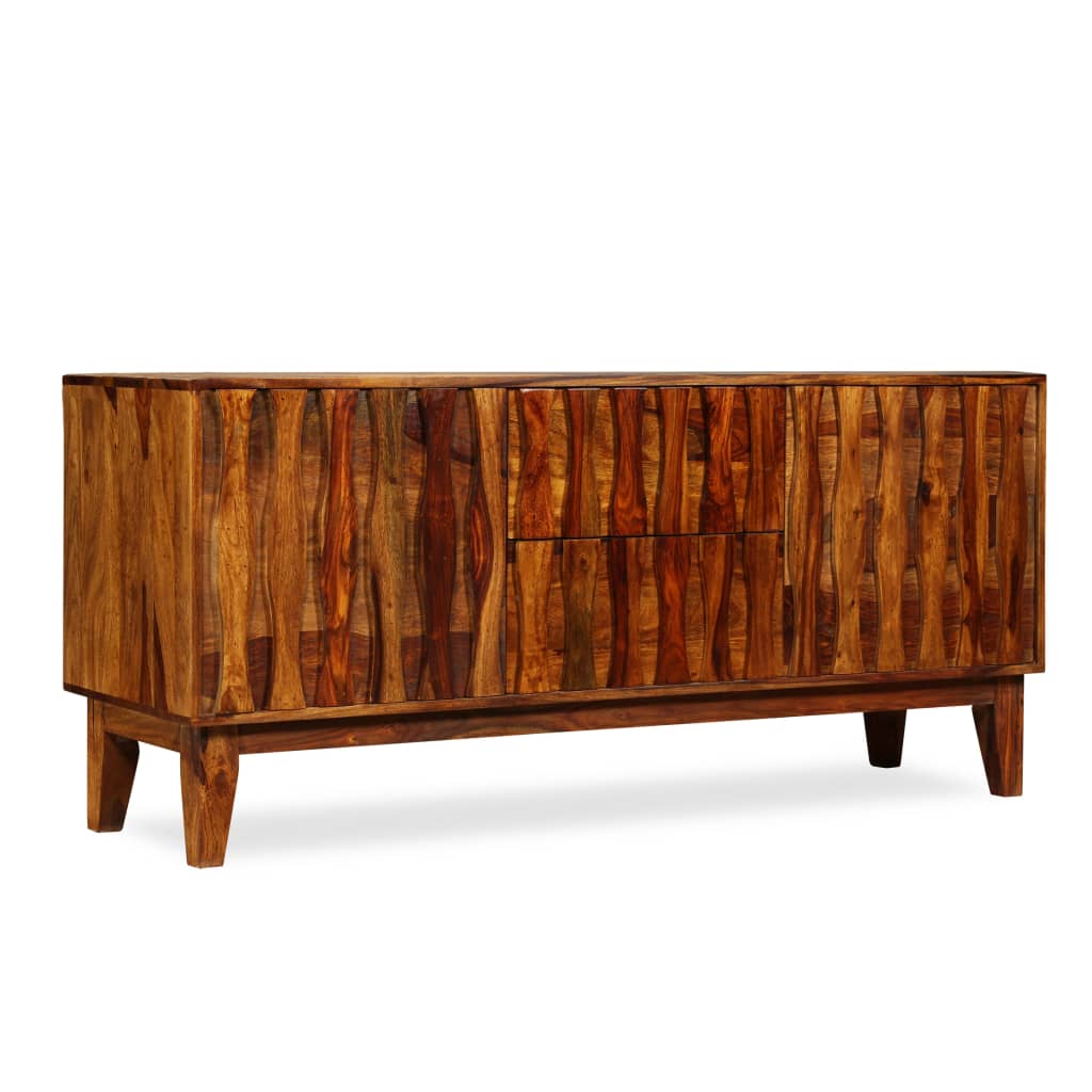 Credenza in Legno Massello di Sheesham 160x45x70 cm - homemem39