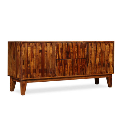 Credenza in Legno Massello di Sheesham 160x45x70 cm - homemem39