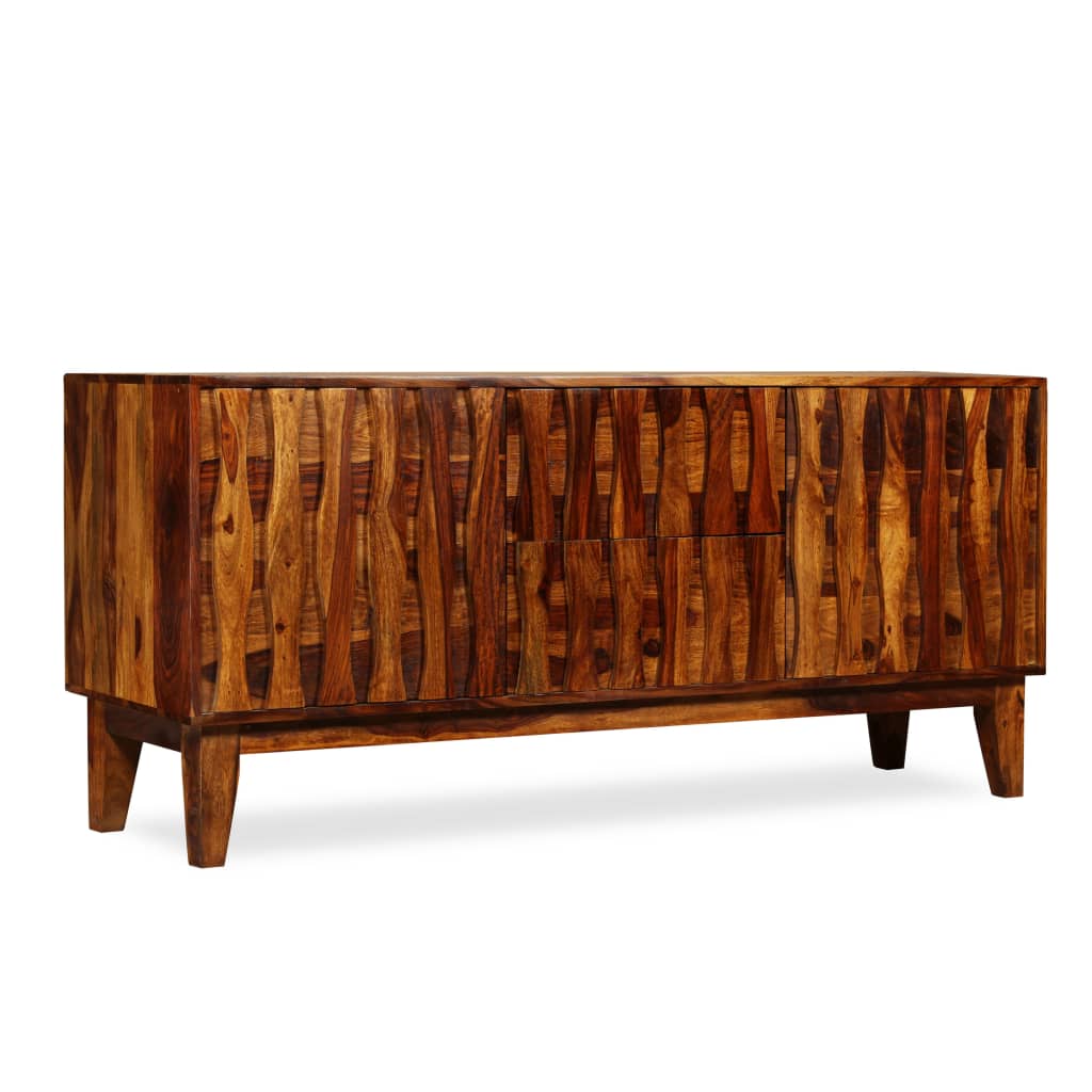 Credenza in Legno Massello di Sheesham 160x45x70 cm - homemem39