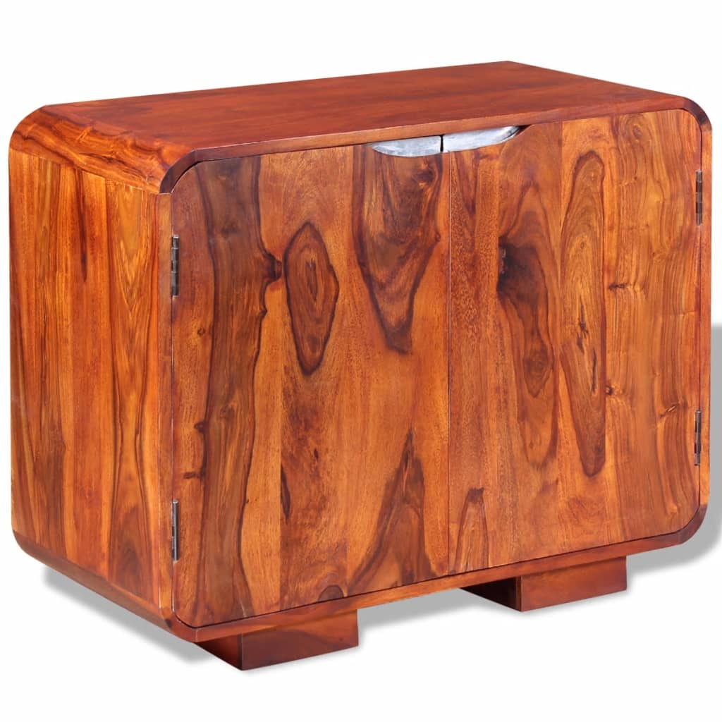 Credenza in Legno Massello di Sheesham 75x35x60 cm - homemem39