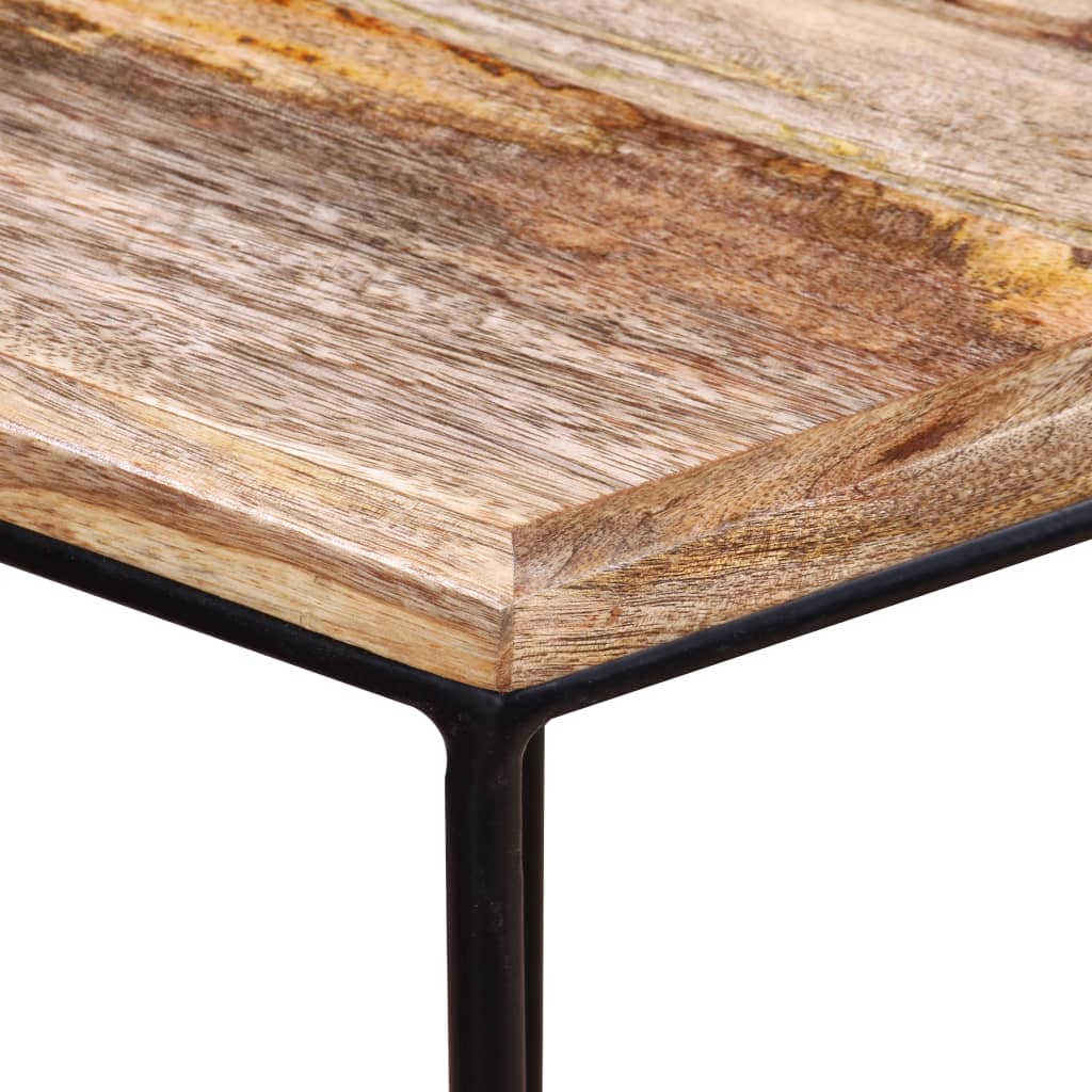 Tavolino da Salotto in Legno Massello di Mango 56x48x40 cm - homemem39