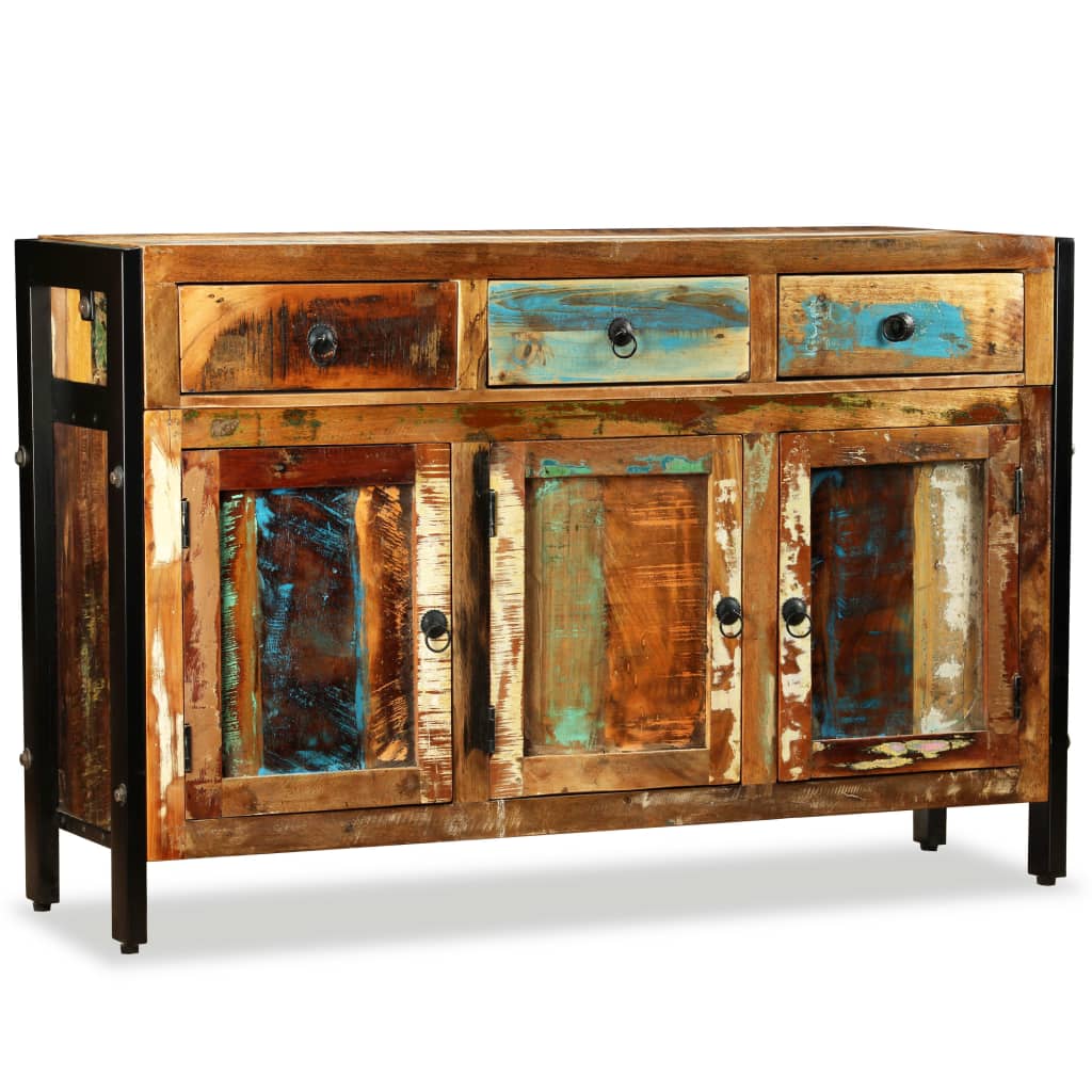 Credenza in Legno Massello di Recupero 120x35x76 cm - homemem39