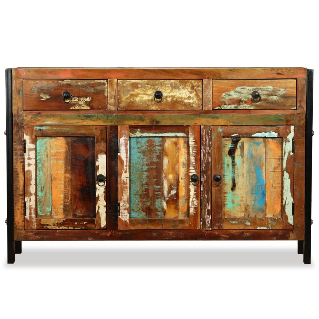 Credenza in Legno Massello di Recupero 120x35x76 cm - homemem39