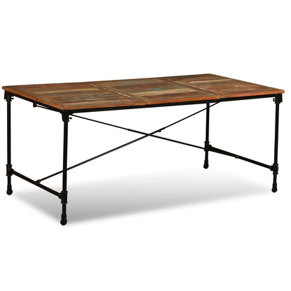 Tavolo da Pranzo in Legno Massello Anticato 180 cm - homemem39