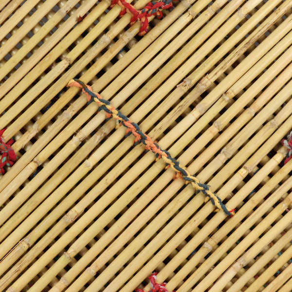 Tavolino da Caffè in Bambù con Dettagli Chindi Multicolore - homemem39