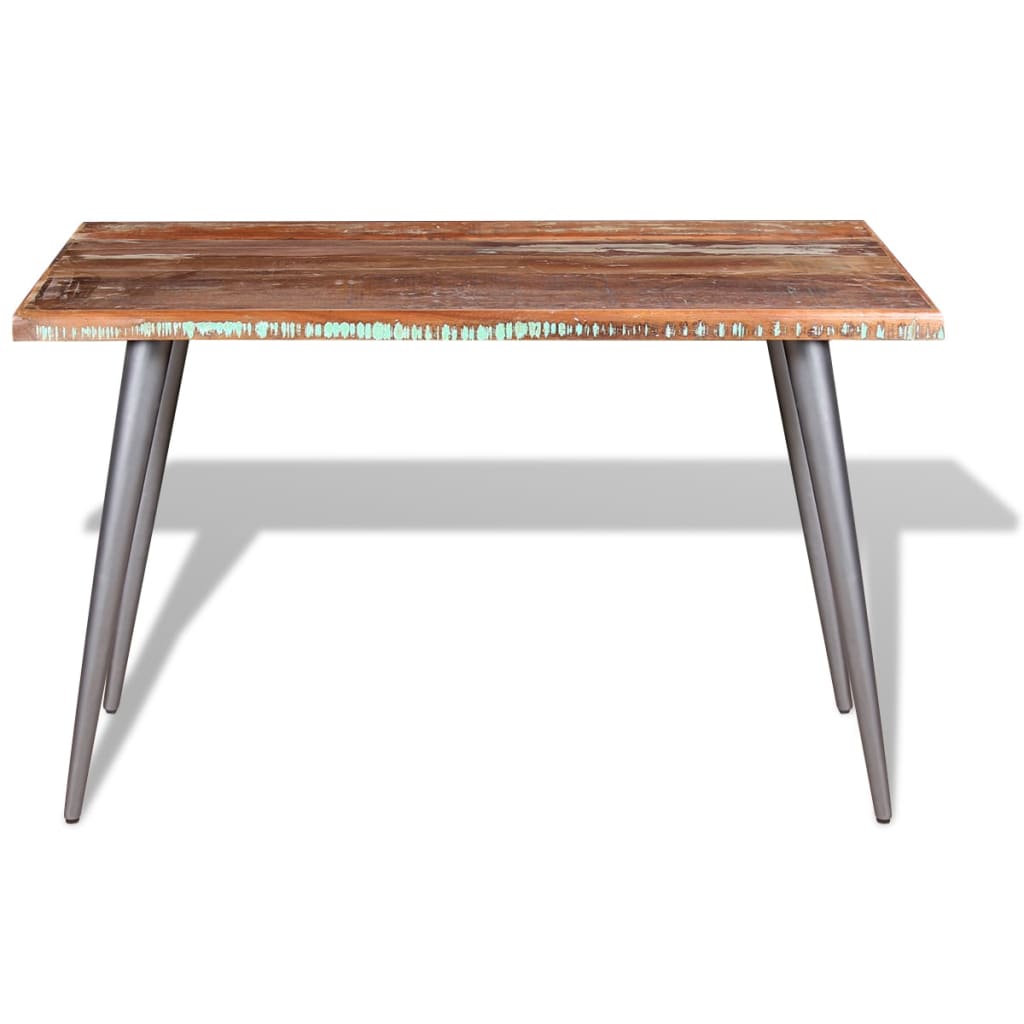 Tavolo da Pranzo in Legno Massello Anticato 120x60x76 cm - homemem39