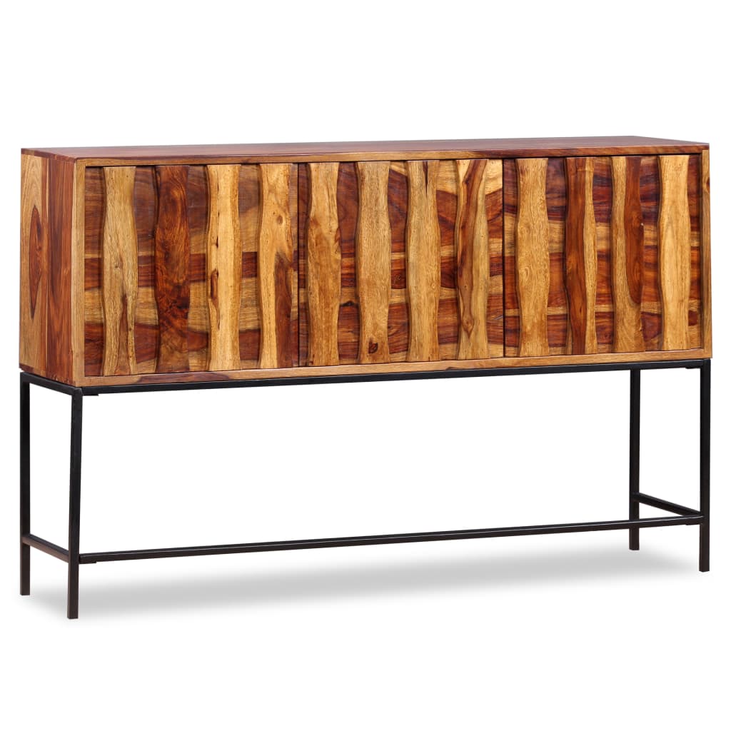 Credenza in Legno Massello di Sheesham 120x30x80 cm - homemem39