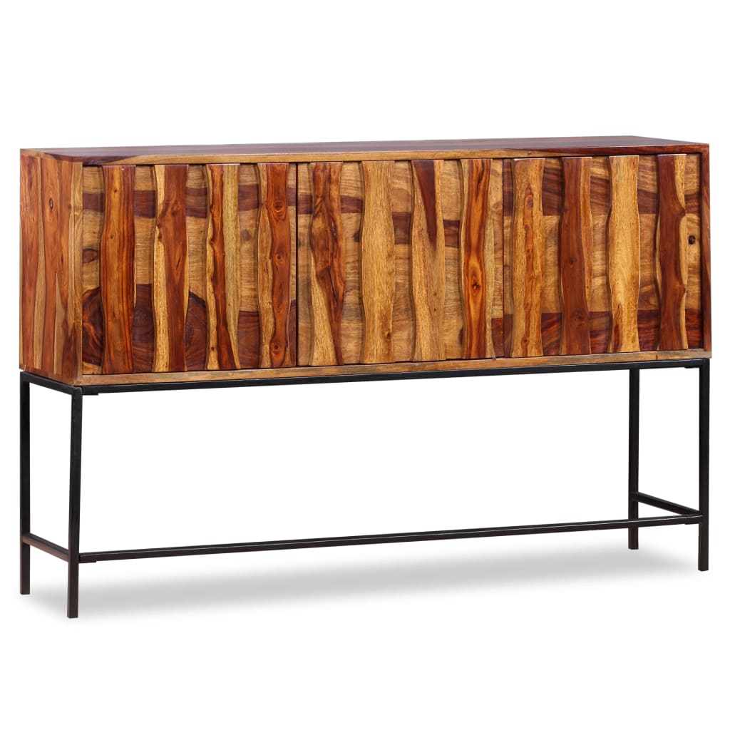 Credenza in Legno Massello di Sheesham 120x30x80 cm - homemem39