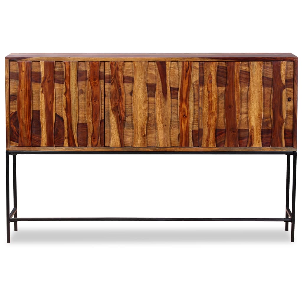 Credenza in Legno Massello di Sheesham 120x30x80 cm - homemem39