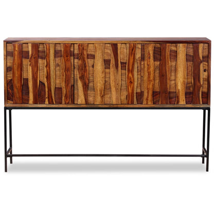 Credenza in Legno Massello di Sheesham 120x30x80 cm - homemem39