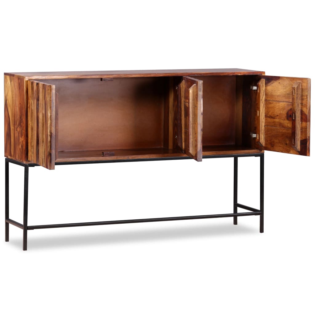 Credenza in Legno Massello di Sheesham 120x30x80 cm - homemem39