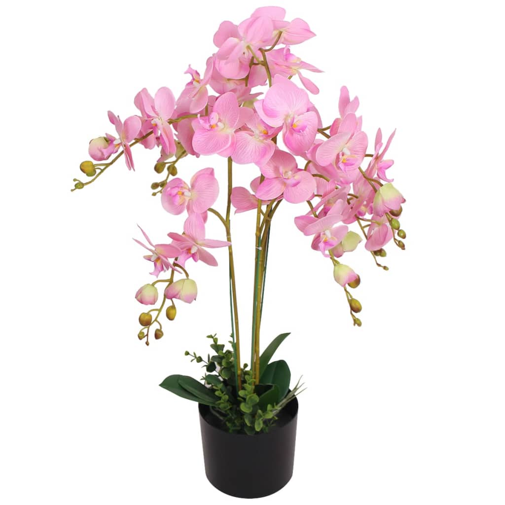 Orchidea Artificiale con Vaso75 cm Rosa - homemem39