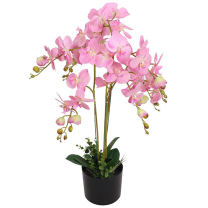 Orchidea Artificiale con Vaso75 cm Rosa - homemem39