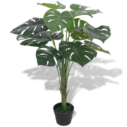 Monstera Pianta Artificiale con Vaso 70 cm Verde - homemem39