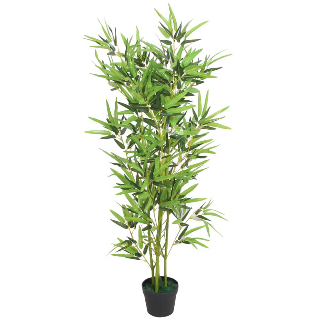 Bambù Artificiale con Vaso 120 cm Verde - homemem39