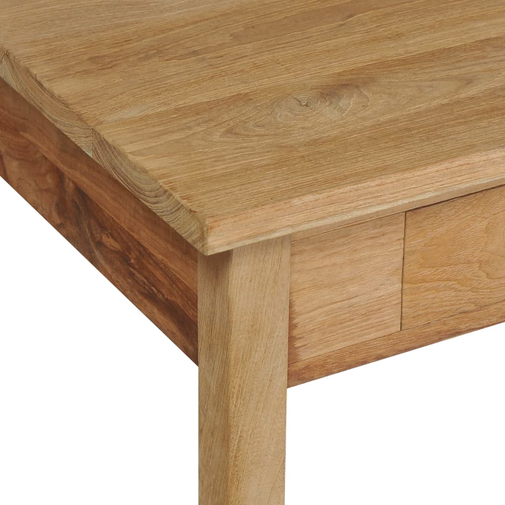 Tavolino da Salotto in Legno Massello di Teak 100x60x35 cm - homemem39