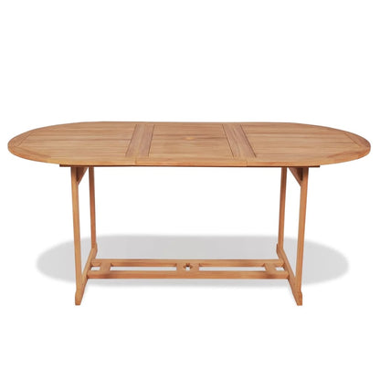 Tavolo da Giardino 180x90x75 cm in Massello di Teak - homemem39