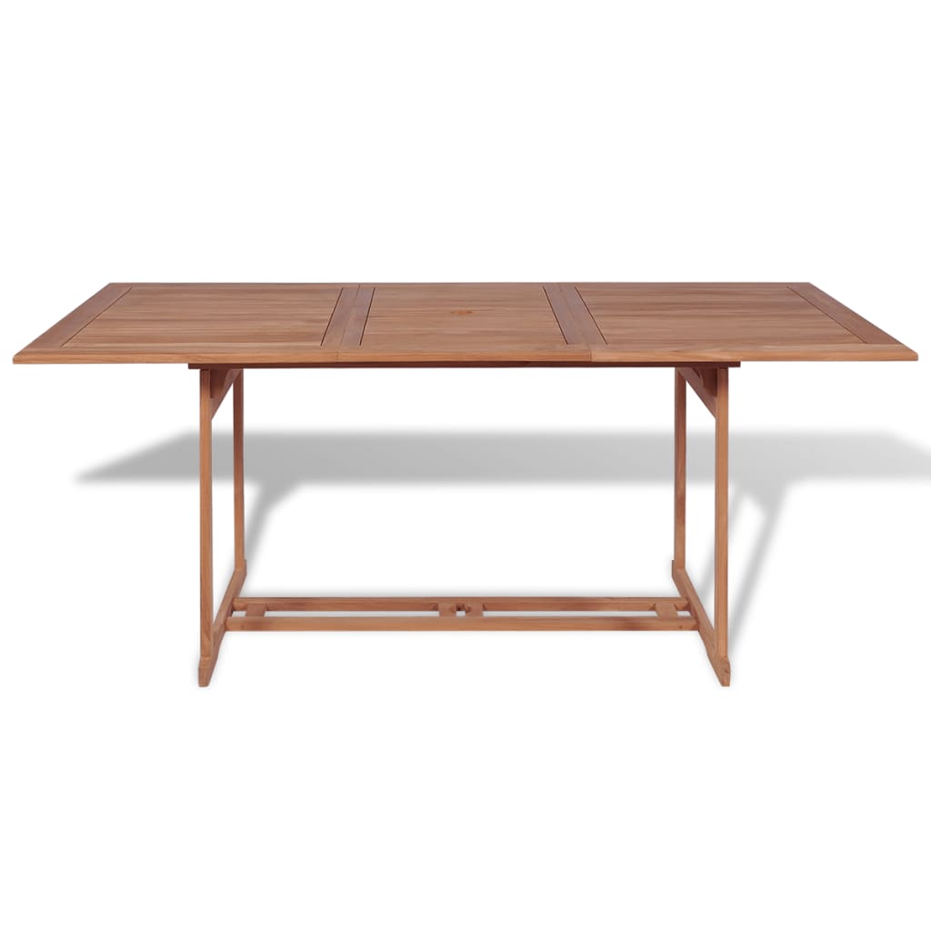 Tavolo da Giardino 180x90x75 cm in Massello di Teak - homemem39